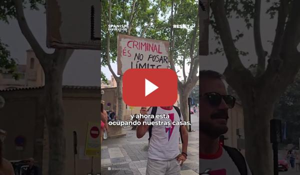 Embedded thumbnail for Mallorca se manifestó este fin de semana contra la masificación turística, contra un modelo ecocida,