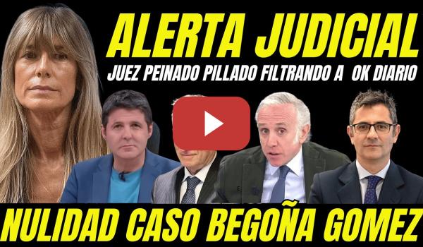 Embedded thumbnail for PIDEN NULIDAD CASO BEGOÑA GÓMEZ "JUEZ PEINADO PILLADO FILTRANDO INFORMACIÓN A OK DIARIO"