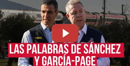 Embedded thumbnail for Así han sido las declaraciones de SÁNCHEZ y GARCÍA-PAGE tras la tragedia ferroviaria en TOLEDO