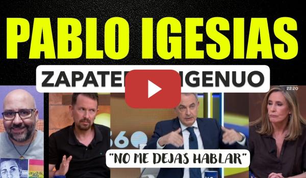 Embedded thumbnail for Pablo Iglesias, Zapatero es un ingenuo. No malmenorismo. Cintora, no me dejas hablar.