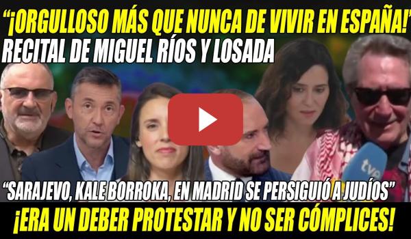 Embedded thumbnail for BRUTAL MIGUEL RÍOS y LOSADA APLASTANDO a RABIOSA Ayuso q habla d SARAJEVO y E-T-A⚡TOP Montero-Padula