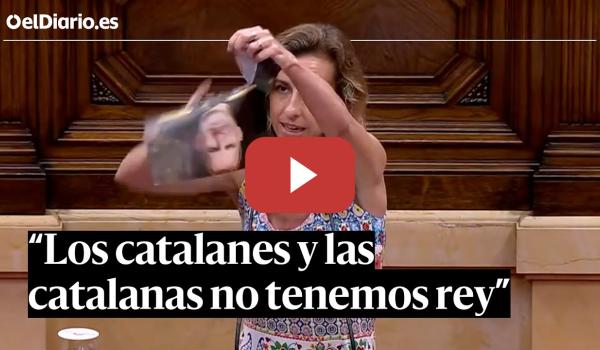 Embedded thumbnail for Una DIPUTADA de la CUP ROMPE una foto de FELIPE VI en el PARLAMENT de CATALUNYA