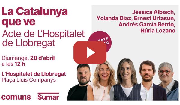 Embedded thumbnail for La Catalunya que ve. Jessica, Yolanda, Ernest, Andrés i Núria a l&#039;Hospitalet de Llobregat.