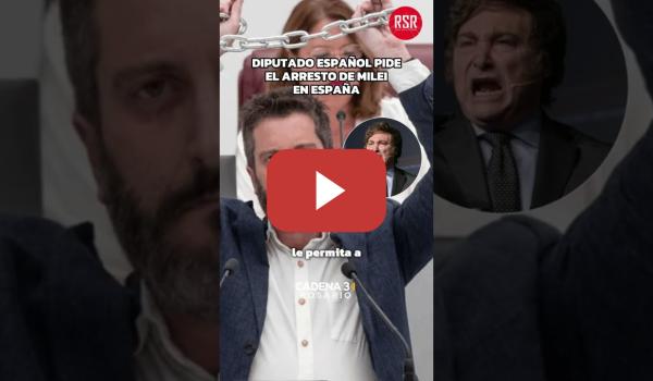 Embedded thumbnail for Piden detener a Milei en España por las criptomonedas