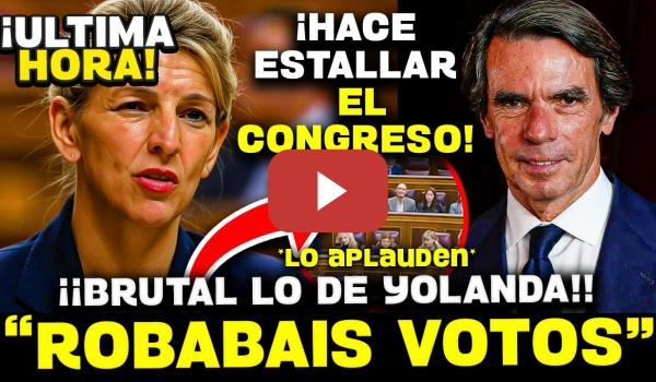Embedded thumbnail for 💥YOLANDA DÍAZ REVIENTA A AZNAR: “CON FEIJÓO EN GALICIA VOTABAN VIVOS… ¡Y HASTA LOS MUERTOS!
