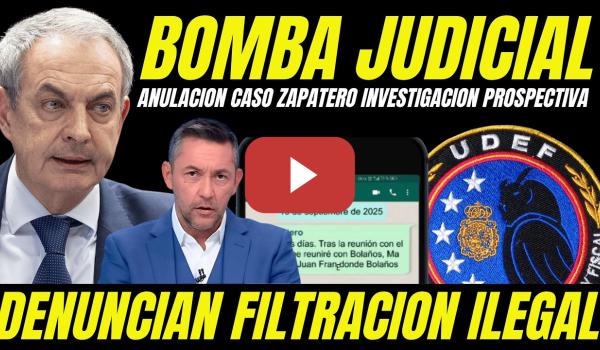 Embedded thumbnail for BOMBAZO "NULIDAD CASO ZAPATERO POR FILTRACIÓN DATOS PERSONALES Y SER INVESTIGACIÓN PROSPECTIVA"