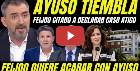 Embedded thumbnail for IGNACIO ESCOLAR HACE TEMBLAR A AYUSO "FEIJÓO CITADO COMO TESTIGO ÁTICO AYUSO TRAS HABERLA DELATADO"