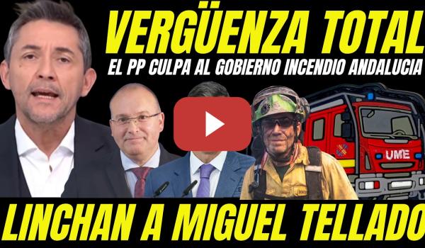 Embedded thumbnail for LINCHAN A MIGUEL TELLADO POR CULPAR A PEDRO SÁNCHEZ  INCENDIO EN ANDALUCÍA Y NO ENVIAR MEDIOS