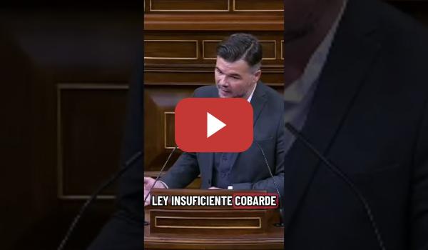 Embedded thumbnail for Gabriel Rufián explica por qué votar sí al embargo FAKE del PsoE a Israel