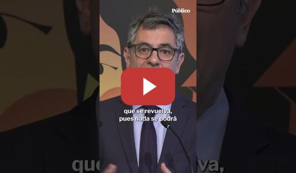 Embedded thumbnail for Bolaños, convencido de que la Justicia revocará la resolución de Peinado sobre Begoña Gómez