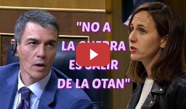 Embedded thumbnail for IONE BELARRA RETRATANDO A SÁNCHEZ POR SU SUPUESTO "NO A LA GUERRA"