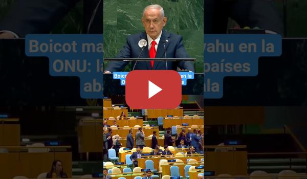 Embedded thumbnail for Boicot masivo a Netanyahu en la ONU: la mayoría de países abandonan la sala