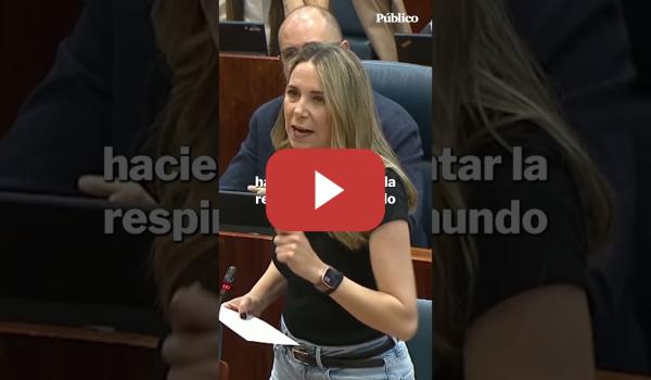 Embedded thumbnail for Mar Espinar, a Ayuso: "Ha perdido la vergüenza al colocarse al lado de un genocida y un pederasta"