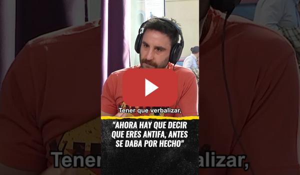 Embedded thumbnail for Dani Rovira: "Ahora hay que decir que eres antifascistas, antes se daba por hecho" (CARNE CRUDA)