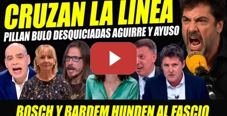 Embedded thumbnail for BRONCA Y PILLADA:AGUIRRE Y AYUSO DESQUICIADA.JAVIER BARDEM,NACHO ABAD TRAIDOR A LA PATRIA.BULO CEUTA