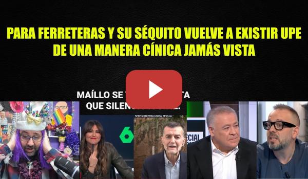 Embedded thumbnail for Ferreras y su séquito se vuelven a acordar de Podemos para responsabilizarlos por Extremadura.