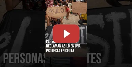 Embedded thumbnail for “¿Qué queremos? ¡Asilo!”: cientos de personas migrantes protestan en Ceuta