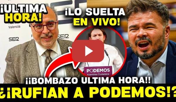 Embedded thumbnail for 💥¡¡BOMBAZO!! ¿RUFIÁN A PODEMOS? JULIANA SUELTA BOMBA Y REVELA LA PISTA QUE LO CAMBIARÍA TODO