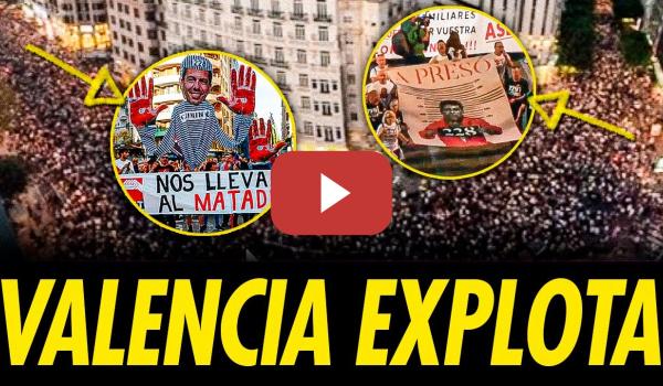 Embedded thumbnail for LAS CALLES DE VALENCIA EXPLOTAN CONTRA MAZÓN EN EL ANIVERSARIO DE LA DANA