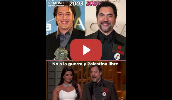 Embedded thumbnail for Bardem y el 'no a la guerra'