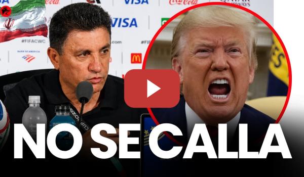 Embedded thumbnail for El seleccionador de IRÁN SEÑALA a TRUMP y denuncia el trato que reciben en el MUNDIAL