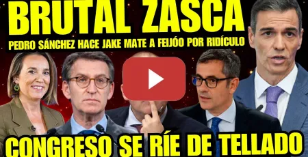Embedded thumbnail for ¡BRUTAL! PEDRO SÁNCHEZ SE MOFA DE FEIJÓO POR NUEVO RIDÍCULO DEL PP “EL CONGRESO SE RÍE DE TELLADO”