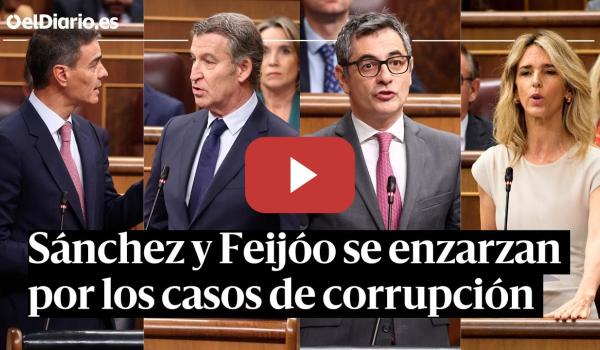 Embedded thumbnail for SÁNCHEZ y FEIJÓO se enzarzan en el CONGRESO por los casos de CORRUPCIÓN