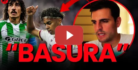 Embedded thumbnail for Un youtuber del Madrid llama "basura" a Lamine Yamal e insulta a Bellerín... le sale mal