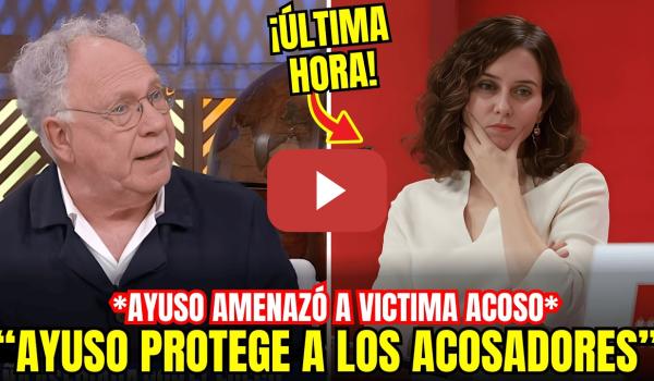 Embedded thumbnail for 🚨 REVELAN AMENAZAS DE AYUSO A VÍCTIMA DE ACOSO S*XUAL DE ALCALDE MOSTOLES PARA QUE NO DENUNCIASE