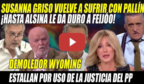 Embedded thumbnail for ¡ZAS!⚡El Gran Wyoming SACA ARTILLERÍA PESADA, Pallín DESARTICULA a Griso y Alsina RETRATA a Feijóo