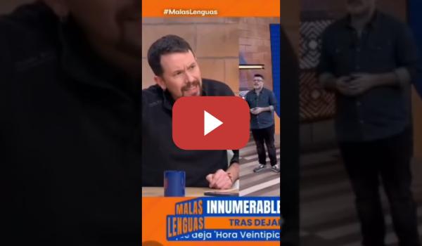 Embedded thumbnail for Pablo Iglesias ESTALLA defendiendo a Héctor de Miguel (Quequé) y cargando contra el CUÑADO de turno