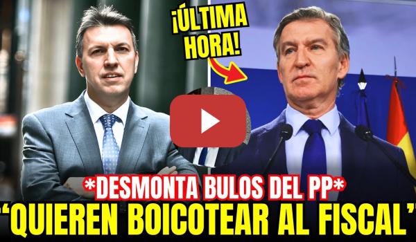 Embedded thumbnail for 🚨 ¡Quieren DESTRUIRLO! Joaquim Bosch DESMONTA los BULOS de Feijóo sobre el FISCAL GENERAL