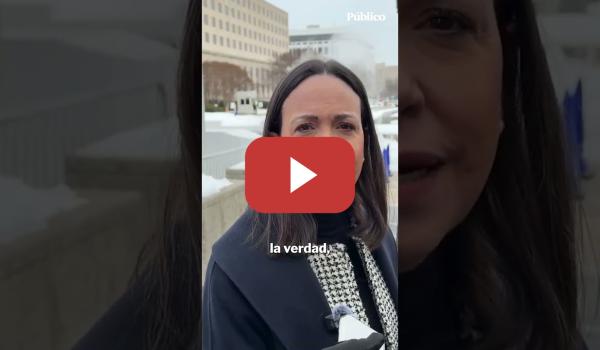 Embedded thumbnail for María Corina Machado pide una "transición real" en Venezuela tras reunirse con Marco Rubio