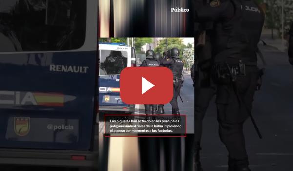 Embedded thumbnail for La primera jornada de la huelga del metal de Cádiz arranca con barricadas, cortes y varios detenidos