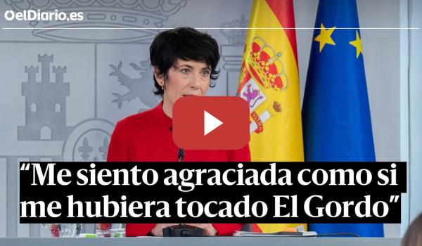 Embedded thumbnail for ELMA SAIZ, se estrena como PORTAVOZ DEL GOBIERNO: “Me siento como si me hubiera tocado El Gordo”
