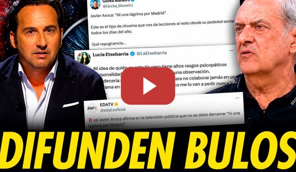 Embedded thumbnail for COLABORADORES DE IKER JIMÉNEZ DIFUNDEN BULO CONTRA AROCA
