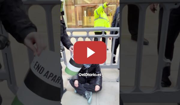 Embedded thumbnail for Greta Thunberg es detenida en Londres por apoyar a los presos de Palestine Action