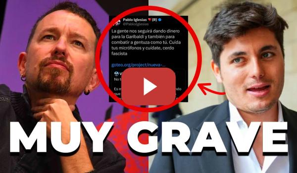 Embedded thumbnail for Pablo Iglesias responde a Vito Quiles en &#039;X&#039; tras revelar su localización: &quot;c*rdo f*scist*&quot;