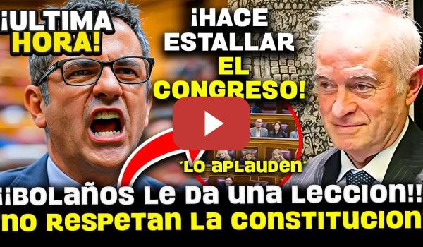 Embedded thumbnail for 💥 JAQUE MATE DE BOLAÑOS: DESMONTA LA HUELGA DE JUECES ULTRAS Y EL GOLPE JUDICIAL CONTRA SÁNCHEZ