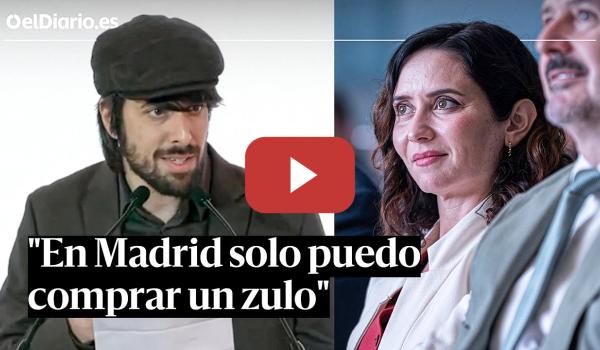 Embedded thumbnail for David Uclés ante Ayuso: “He vendido 300.000 ejemplares y en Madrid solo puedo comprar un zulo”