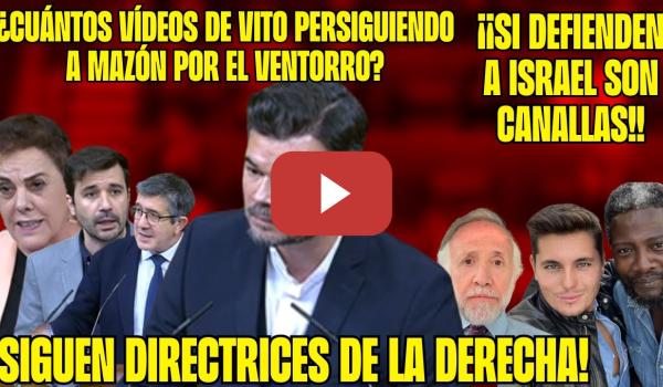 Embedded thumbnail for BRUTAL GABRIEL RUFIÁN contra los AGITADORES ULTRAS: ¡MATONES y SICARIOS! PP VOX DEFIENDEN a ISRAEL!