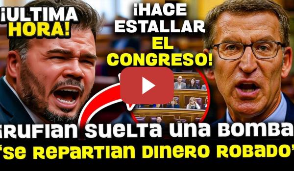 Embedded thumbnail for 💥¡BOMBAZO! RUFIAN APLASTA A FEIJOO Y LO HACE ESTALLAR POR LOS SOBRES DE GÉNOVA QUE SE DABAN EN EL PP