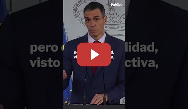 Embedded thumbnail for Sánchez, rotundo sobre Irán, deja clara la posición del Gobierno: "No a la guerra"