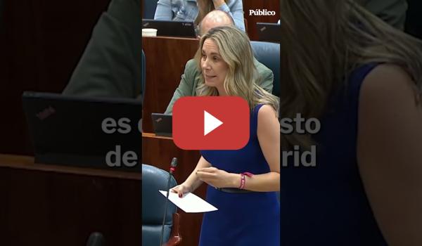Embedded thumbnail for Mar Espinar carga contra Isabel Díaz Ayuso: "No hace nada"