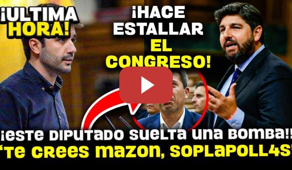 Embedded thumbnail for 💥¡¡BRUTAL!! ESTE DIPUTADO LE DA UN REPASO BRUTAL AL &quot;MAZON DE MURCIA&quot; ERES UN PUT* PAYASO