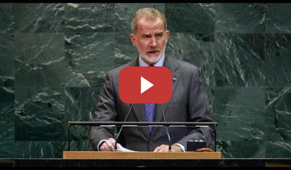 Embedded thumbnail for Felipe VI: &quot;No podemos guardar silencio ni mirar hacia otro lado ante la devastación&quot; en Gaza