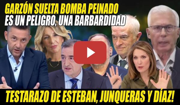 Embedded thumbnail for Juez GARZÓN DESCABEZA a Peinado-Hurtado⚡¡LAWFARE, UN PELIGRO!⚡Aitor Esteban, Junqueras,Yolanda Díaz