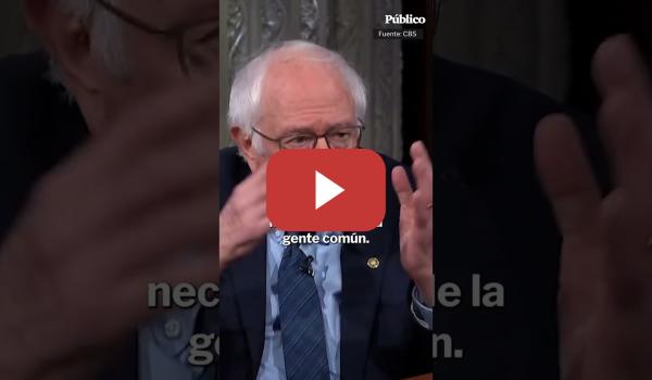 Embedded thumbnail for Bernie Sanders, sobre el poder y la lógica de impunidad: "Es un descenso hacia la barbarie"