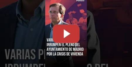 Embedded thumbnail for Varias personas irrumpen el pleno del Ayuntamiento de MADRID por la crisis de la VIVIENDA