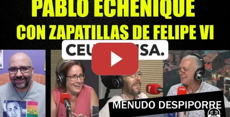 Embedded thumbnail for Pablo Echenique afirma que lleva unas zapatillas que le vio a Felipe VI jajaj. Ceuta, Informe PISA.